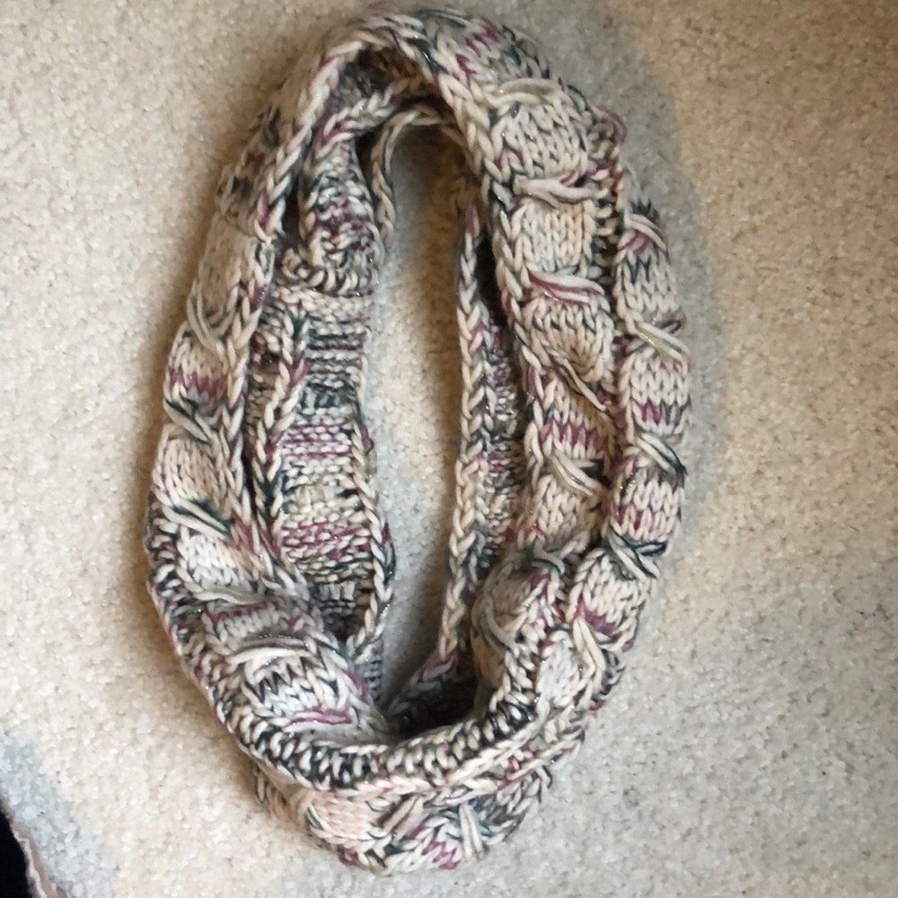 sparkly knit infinity scarf
